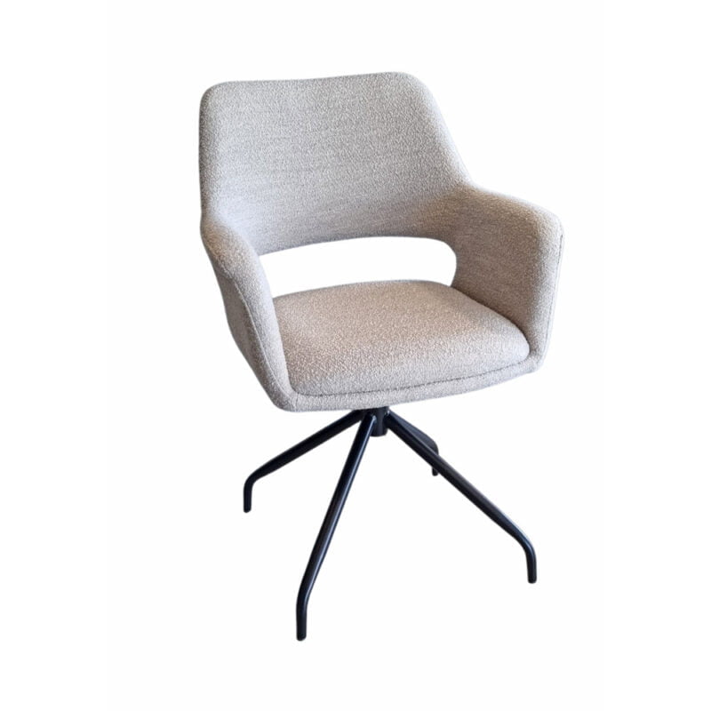 Dining room chair Madore - Fabric Alpine 01 Natural