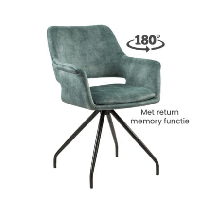 Dining room chair Maestro Fabric Adore Niagara 158 Front view Slanted 180