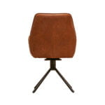Dining room chair Sting Eco leather Hunting Cinnamon Back view