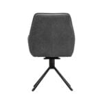 Dining room chair Sting Eco leather Hunting Graphite Back view