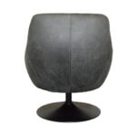 Armchair Azura Eco leather Bull 67 Anthracite Back view