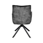 Esszimmerstuhl Dynasty Fabric Adore Darkgrey 68 Rückansicht