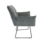 Dining room chair Dynasty with sled legs - Fabric Home 206 - Side view