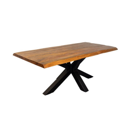 Tree trunk table Mango Solid Blank with spider leg