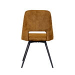 Dining chair Pablo - Fabric Adore Gold 132 - Back view