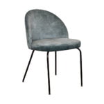 Dining room chair Luna - Fabric Adore Niagara 158 with fixed leg - Front view oblique