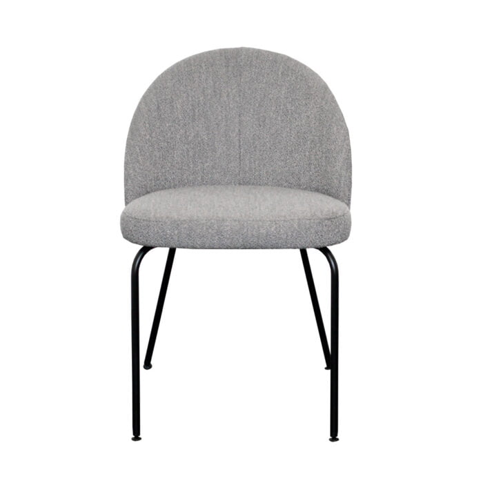 Dining room chair Luna - Fabric Alpine Natural 01 with fixed leg - Front view
