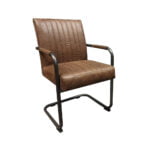 Dining room chair Cortes without armrests - Front view oblique