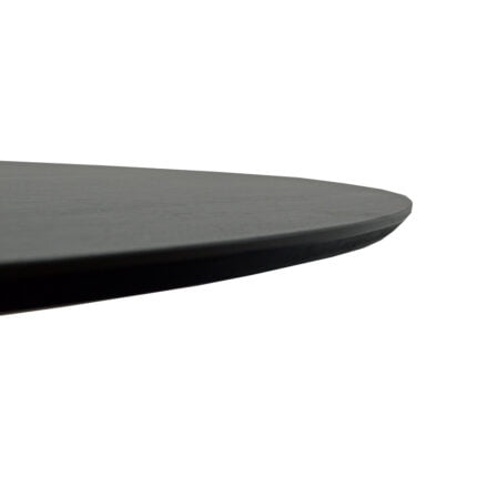Esstischplatte Eiche Round ECO mit schwarzem Skylt Mattlack