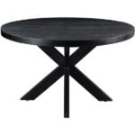 Dining table Mango Round Black with Spider leg Elegans small