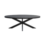 Dining table Mango - Oval Black with spider leg