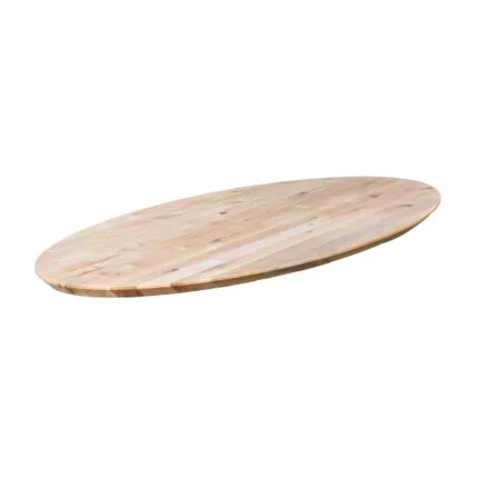 Ovale Esstischplatte aus Eiche, verjüngt (2)