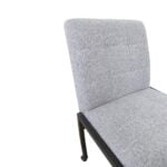 Eetkamerstoel Acerio Wiel zonder armleuningen Stof Oasis Ashgrey 40 Details