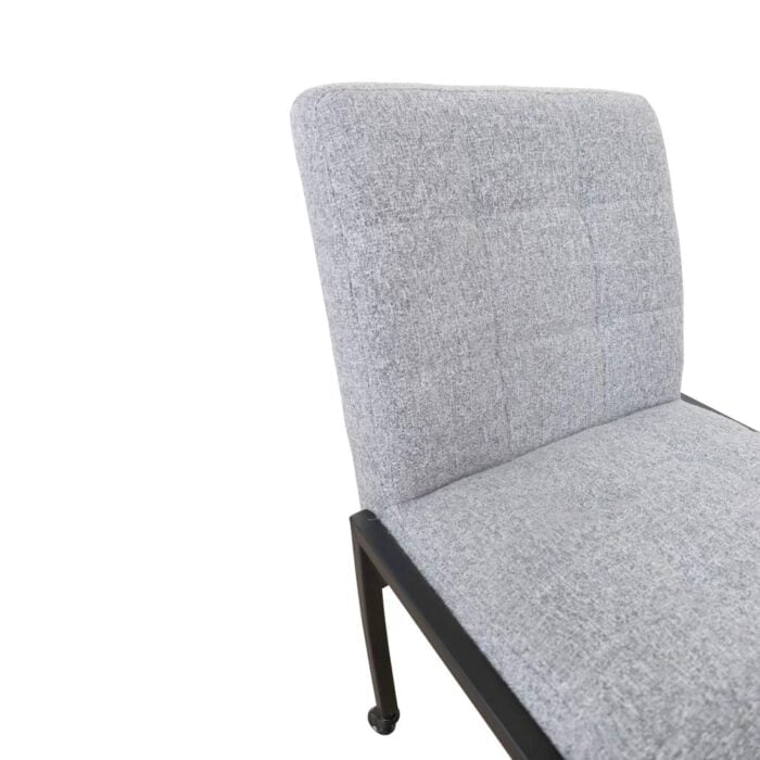 Eetkamerstoel Acerio Wiel zonder armleuningen Stof Oasis Ashgrey 40 Details