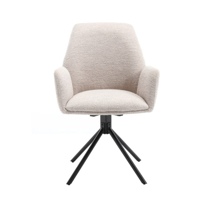 Dining room chair Joly - Fabric Alpine Natural 01 Front view