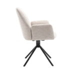 Dining room chair Joly - Fabric Alpine Natural 01 Side view