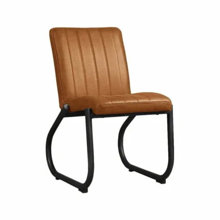 Dining room chair Paul without armrests Front view oblique Details
