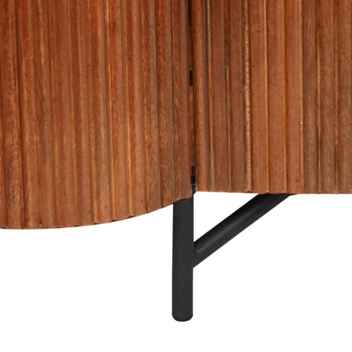 Mango Wood Sideboard 145 cm Leg Details Brown