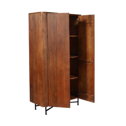 Mango Wood Storage Cabinet 96 cm Brown (2)