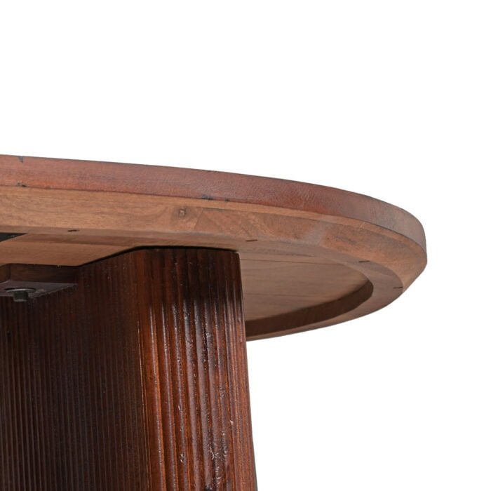 Mangohouten Ovale Eettafel Bruin Details