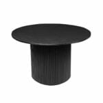 Mango Wood Round Dining Table Black (2)