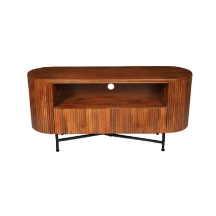 Mango wood TV cabinet 120 cm Brown (4)