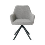 Dining room chair Isco with fabric Alpine Steel 149 Front view