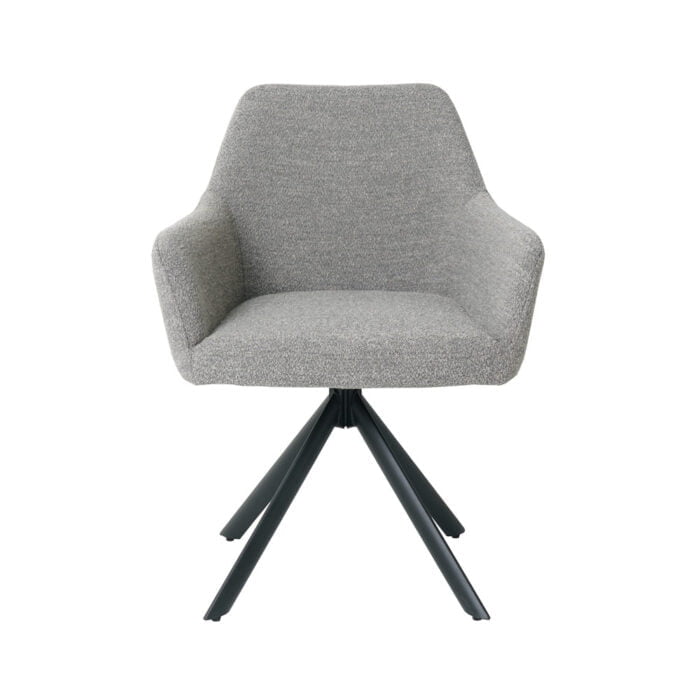 Dining room chair Isco with fabric Alpine Steel 149 Front view