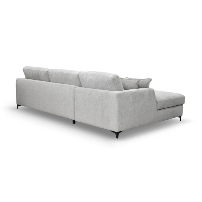 Lounge sofa Cono 3 seater with Fabric Abriamo 02 Rear view